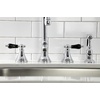 image:imageKingston Brass KS2795PKLBS Duchess Widespread Kitchen Faucet with Brass Sprayer Oil Rubbed BronzePolished Chrome