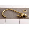 image:imageKingston Brass KS5193BAL Heirloom SingleHandle Water Filtration Faucet Antique BrassBrushed Brass
