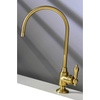 image:imageKingston Brass KS5193BAL Heirloom SingleHandle Water Filtration Faucet Antique BrassBrushed Brass