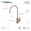 image:imageKingston Brass KS5193BAL Heirloom SingleHandle Water Filtration Faucet Antique BrassBrushed Nickel