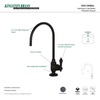 image:imageKingston Brass KS5193BAL Heirloom SingleHandle Water Filtration Faucet Antique BrassMatte Black