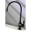 image:imageKingston Brass KS5193BAL Heirloom SingleHandle Water Filtration Faucet Antique BrassMatte Black