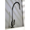 image:imageKingston Brass KS5193BAL Heirloom SingleHandle Water Filtration Faucet Antique BrassMatte Black