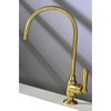 image:imageKingston Brass KS5197NML Magellan SingleHandle Water Filtration Faucet Brushed BrassBrushed Brass