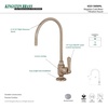 image:imageKingston Brass KS5197NML Magellan SingleHandle Water Filtration Faucet Brushed BrassBrushed Nickel