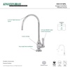 image:imageKingston Brass KS5197NML Magellan SingleHandle Water Filtration Faucet Brushed BrassPolished Chrome