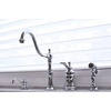image:imageKingston Brass KS7805TPLBS Templeton Widespread Kitchen Faucet with Brass Sprayer Oil Rubbed Bronze 8Inch Center  OilRubbed BronzePolished Chrome