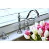 image:imageKingston Brass KS7805TPLBS Templeton Widespread Kitchen Faucet with Brass Sprayer Oil Rubbed Bronze 8Inch Center  OilRubbed BronzePolished Chrome