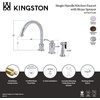image:imageKingston Brass KS7828TLBS Templeton SingleHandle Widespread Kitchen Faucet Brushed NickelOil Rubbed Bronze