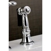 image:imageKingston Brass KS7828TLBS Templeton SingleHandle Widespread Kitchen Faucet Brushed NickelPolished Chrome