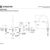 image:imageKingston Brass KS8728DFL 8Inch to 16Inch Widespread Kitchen Faucet Brushed NickelBrushed Nickel