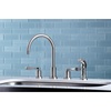 image:imageKingston Brass KS8728DFL 8Inch to 16Inch Widespread Kitchen Faucet Brushed NickelBrushed Nickel