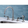 image:imageKingston Brass KS8728DFL 8Inch to 16Inch Widespread Kitchen Faucet Brushed NickelBrushed Nickel
