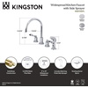 image:imageKingston Brass KS8728DFL 8Inch to 16Inch Widespread Kitchen Faucet Brushed NickelPolished Chrome