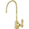 image:imageKingston Brass Gourmetier KS7192AL Restoration Single Handle Water Filtration Faucet Polished Brass 6Inch spout reachPolished Brass