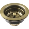 image:imageKingston Brass K121BAB Fresno 312 Stainless Steel Kitchen Sink Basket Strainer Antique Brass