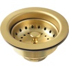 image:imageKingston Brass K121BBB Fresno 312 Stainless Steel Kitchen Sink Basket Strainer Brushed Brass