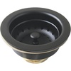 image:imageKingston Brass K121BMB Fresno 312 Stainless Steel Kitchen Sink Basket Strainer Matte Black