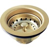 image:imageKingston Brass K121BPB Fresno 312 Stainless Steel Kitchen Sink Basket Strainer Polished Brass