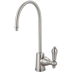image:imageKingston Brass Gourmetier KS7192AL Restoration Single Handle Water Filtration Faucet Polished Brass 6Inch spout reachBrushed Nickel