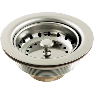 image:imageKingston Brass K111BPN Tacoma Stainless Steel Kitchen Sink Basket Strainer Polished Nickel