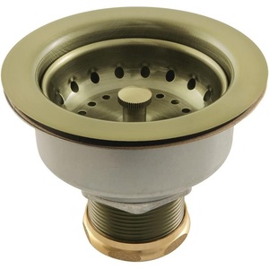 image:imageKingston Brass K112AB Tacoma Kitchen Sink Basket Strainer Antique Brass 444 x 444 x 381
