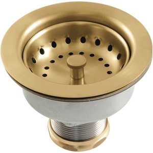 image:imageKingston Brass K112BB Tacoma SnapNTite Sink Basket Strainer Brushed Brass