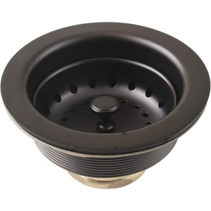 image:imageKingston Brass K121BORB Fresno 312 Stainless Steel Kitchen Sink Basket Strainer Oil Rubbed Bronze