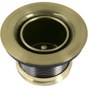image:imageKingston Brass K451BAB Portland Stainless Steel Bar Sink Basket Strainer Antique Brass