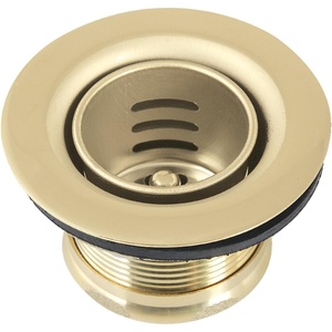 image:imageKingston Brass K451BPB Portland Stainless Steel Bar Sink Basket Strainer Polished Brass