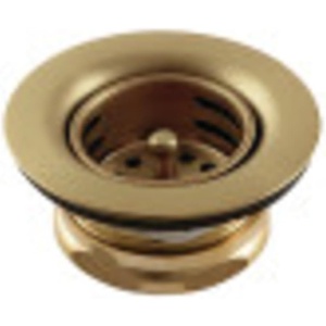 image:imageKingston Brass K461BBB Tacoma Stainless Steel Bar Sink Duo Basket Strainer Brushed Brass
