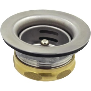 image:imageKingston Brass K461BPB Tacoma Kitchen Sink Duo Basket Strainer Polished Brass 281 x 281 x 15Brushed