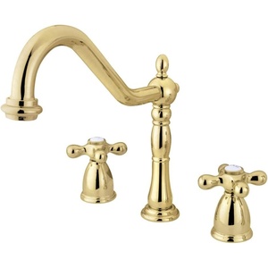 image:imageKingston Brass KB1791AXLS Heritage 8Inch Centerset Kitchen Faucet Polished ChromePolished Brass