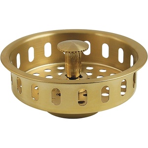 image:imageKingston Brass KBP2007 Made to Match Kitchen Sink Basket Strainer Brushed Brass