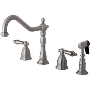 image:imageKingston Brass KS1798ALBS Widespread Kitchen Faucet Brushed NickelBrushed Nickel