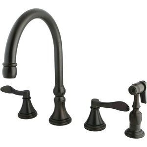 image:imageKingston Brass KS2795DFLBS Widespread Kitchen Faucet Oil Rubbed BronzeOil Rubbed Bronze