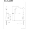 image:imageKINGSTON BRASS KS7398BL Vintage Cold Water Filtration Faucet Brushed NickelPolished Brass