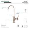 image:imageKingston Brass Gourmetier KS3198TL Templeton Design 14 Turn Water Filter Faucet Brushed NickelBrushed Nickel