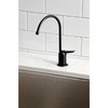 image:imageKingston Brass K6197 Americana SingleHandle Water Filtration Faucet Brushed BrassMatte Black