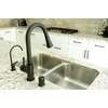image:imageKingston Brass K6197 Americana SingleHandle Water Filtration Faucet Brushed BrassMatte Black