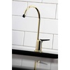 image:imageKingston Brass K6197 Americana SingleHandle Water Filtration Faucet Brushed BrassPolished Brass
