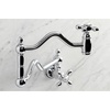 image:imageKingston Brass KS2101AX Heritage Wall Mount Pot Filler Polished ChromePolished Chrome