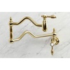 image:imageKingston Brass KS2102TAL Tudor Pot Filler Polished Brass 2413 x 219 x 12Brushed Brass