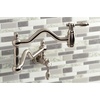 image:imageKingston Brass KS2102TAL Tudor Pot Filler Polished Brass 2413 x 219 x 12Brushed Nickel