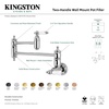 image:imageKingston Brass KS3102PL Restoration Pot Filler Polished Brass 20 x 263 x 8Antique Copper