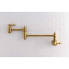 image:imageKingston Brass KS3103AL Wall Mount Pot Filler Kitchen Faucet Antique Brass 818Inch Spout HeightBrushed Brass