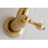 image:imageKingston Brass KS3103AL Wall Mount Pot Filler Kitchen Faucet Antique Brass 818Inch Spout HeightBrushed Brass