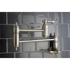 image:imageKingston Brass KS3103AL Wall Mount Pot Filler Kitchen Faucet Antique Brass 818Inch Spout HeightBrushed Nickel