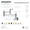 image:imageKingston Brass KS3103AL Wall Mount Pot Filler Kitchen Faucet Antique Brass 818Inch Spout HeightOil Rubbed Bronze