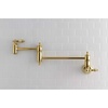 image:imageKingston Brass KS3103AL Wall Mount Pot Filler Kitchen Faucet Antique Brass 818Inch Spout HeightPolished Brass